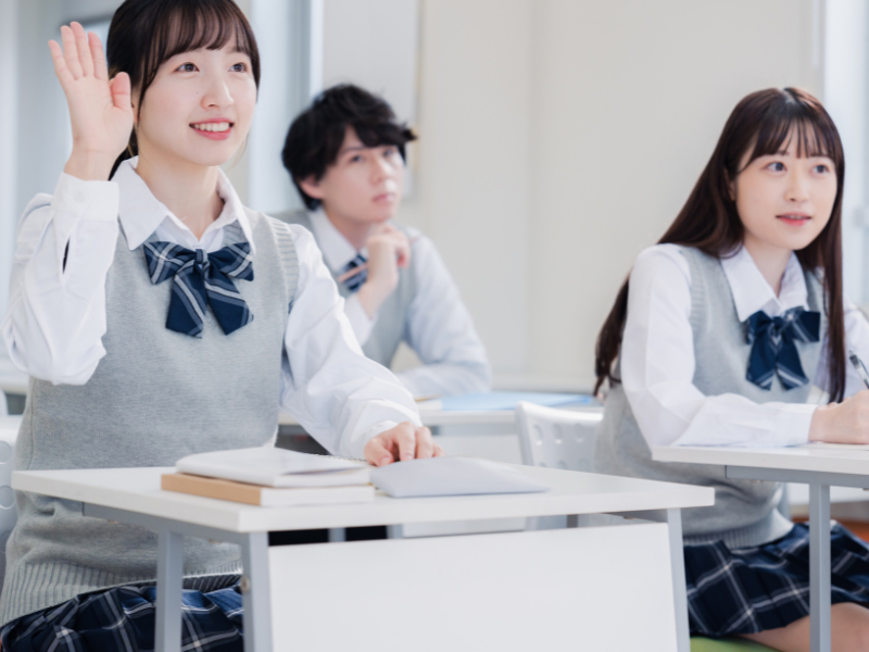 secondary students in a classroom